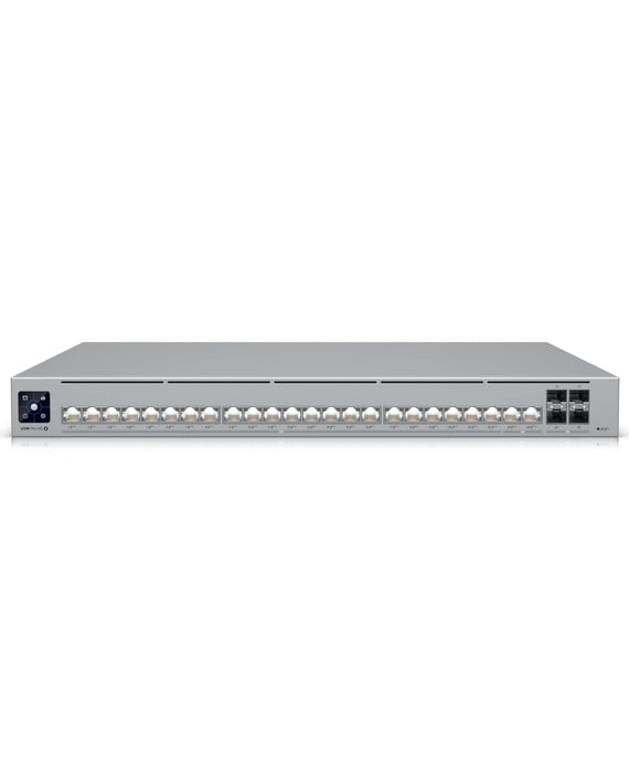 Ubiquiti Pro HD 24 PoE,Professional-grade, Layer 3 Etherlighting Switch, (2) 10 GbE PoE++, (22) 2.5 GbE PoE++, (4) 10G SFP+ Ports. - Leader Electronics