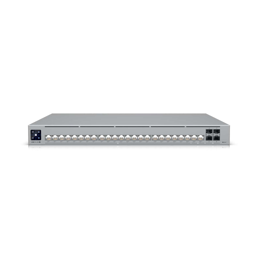 Ubiquiti Pro HD 24 PoE,Professional-grade, Layer 3 Etherlighting Switch, (2) 10 GbE PoE++, (22) 2.5 GbE PoE++, (4) 10G SFP+ Ports. - Leader Electronics