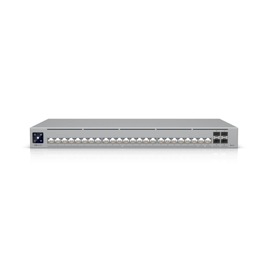 Ubiquiti Pro HD 24, Professional-grade, Layer 3 Etherlighting Switch,(2) 10 GbE, (22) 2.5 GbE, (4) 10G SFP+ Ports, - Leader Electronics
