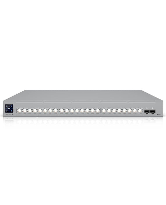 Ubiquiti Pro XG 24 PoE, Professional-grade, 24-port Layer 3 Etherlighting, PoE+++ Switch,(16) 10 GbE, (8) 2.5 GbE, (2) 25G SFP28 Port - Leader Electronics