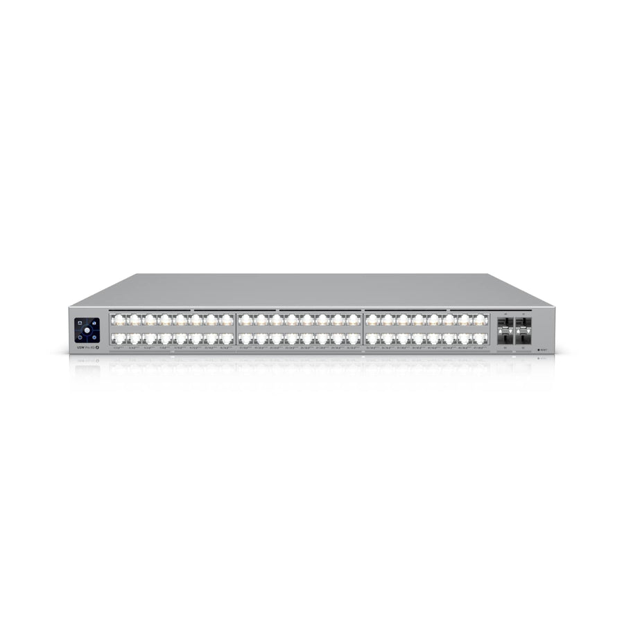 Ubiquiti Pro XG 48 PoE, Professional-grade, 48-port Layer 3 Etherlighting, PoE+++ Switch, (32) 10 GbE, (16) 2.5 GbE PoE, (4) 25G SFP28 Ports - Leader Electronics