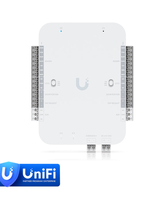 Ubiquiti Retrofit Hub, DC-powered Hub Supports Wiegand And OSDP Readers, Provides Entry And Exit Control For Up To Two Doors *Avail for Deal Reg* - Leader Electronics