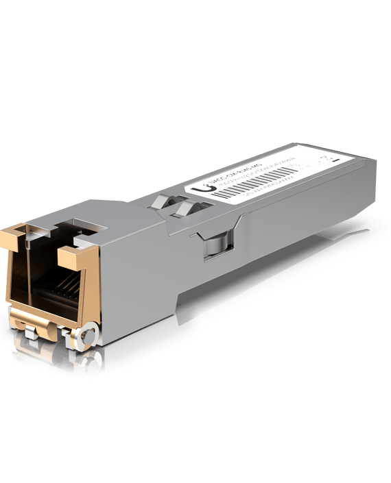 Ubiquiti SFP+ to RJ45 Transceiver Module, 1/2.5/5/10GBase-T Copper SFP+ Transceiver, 1/2.5/5/10 Gbps Throughput, Supports Up To 100m - Leader Electronics