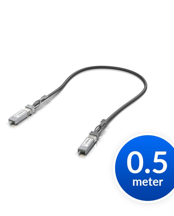 Ubiquiti SFP28 Direct Attach Cable, 25Gbps DAC Cable, 25Gbps Throughput Rate, 0.5m Length - Leader Electronics