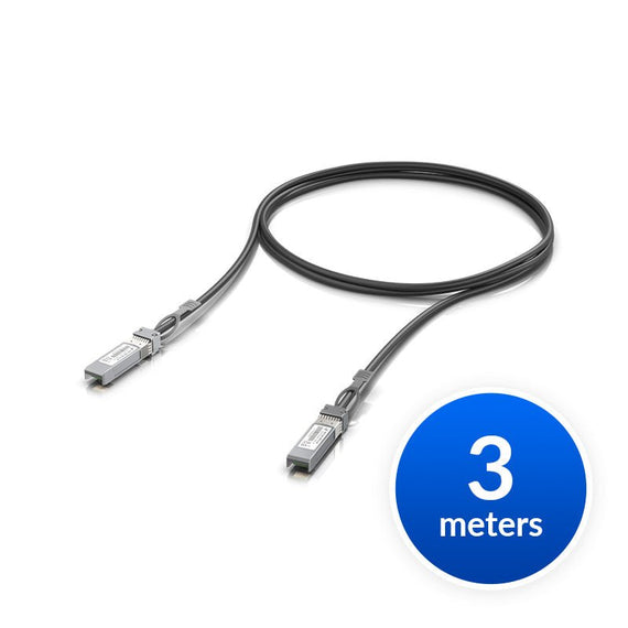 Ubiquiti SFP28 Direct Attach Cable, 25Gbps DAC Cable, 25Gbps Throughput Rate, 3m Length - Leader Electronics