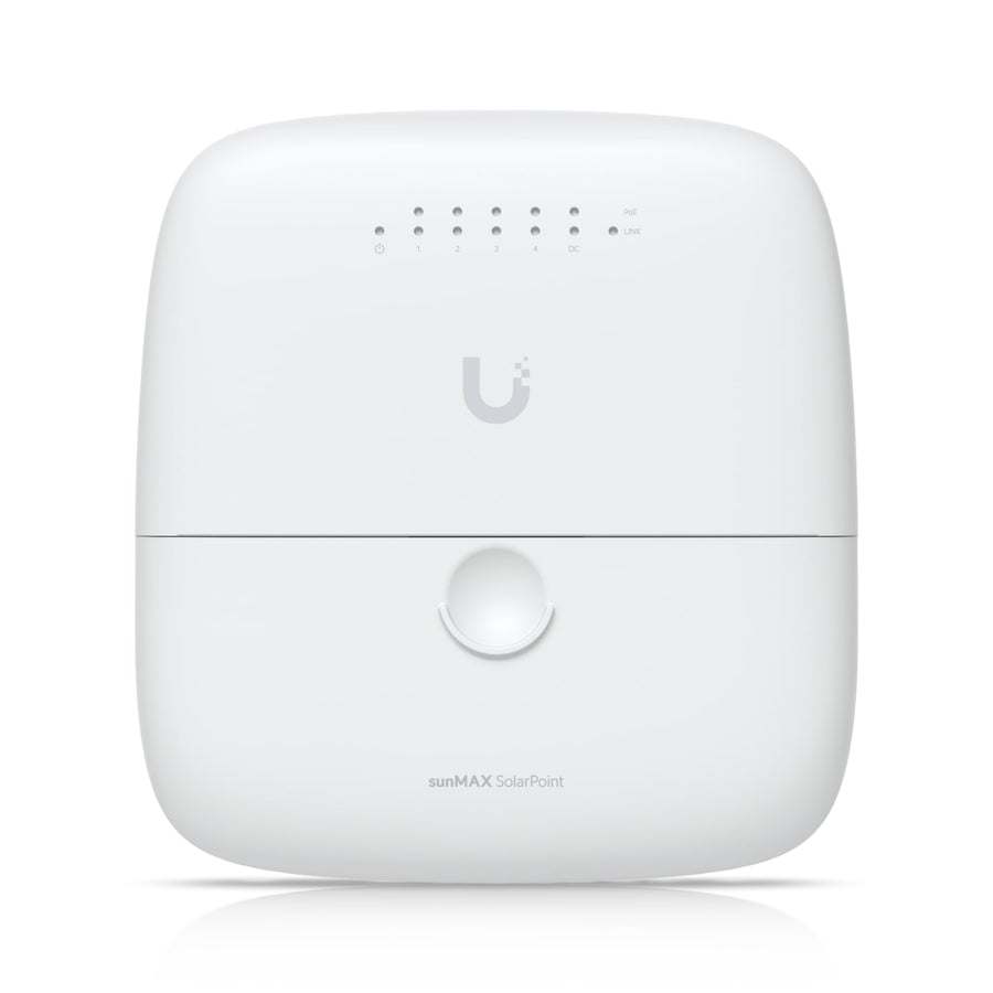 Ubiquiti sunMAX SolarPoint, SM-SP-40, Remotely Managed MPPT 24V 7A Solar Site Charging Appliance, Integrated Four-port, 24V PoE 10/100 Mbps - Leader Electronics