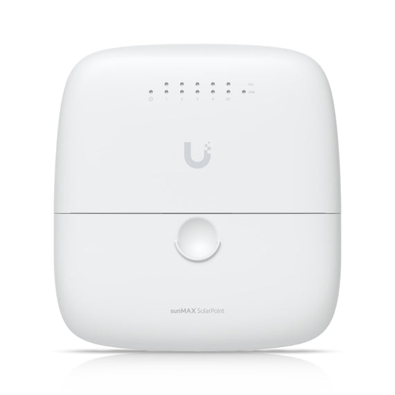 Ubiquiti sunMAX SolarPoint, SM-SP-40, Remotely Managed MPPT 24V 7A Solar Site Charging Appliance, Integrated Four-port, 24V PoE 10/100 Mbps - Leader Electronics