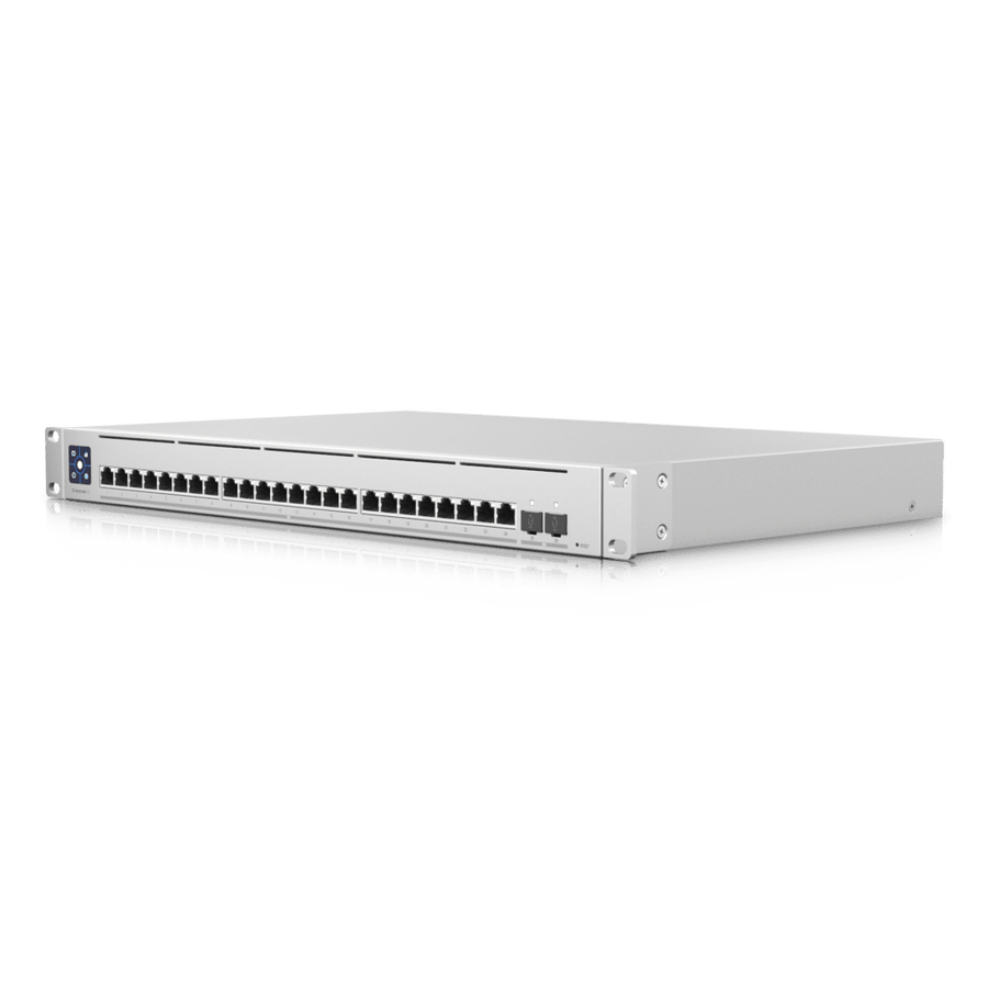 Ubiquiti Switch Enterprise 24-port Switch 24x10GbE Ports, 2x 25G SFP28 Ports For Uplinks, Managed Layer 3 Switch, - Leader Electronics