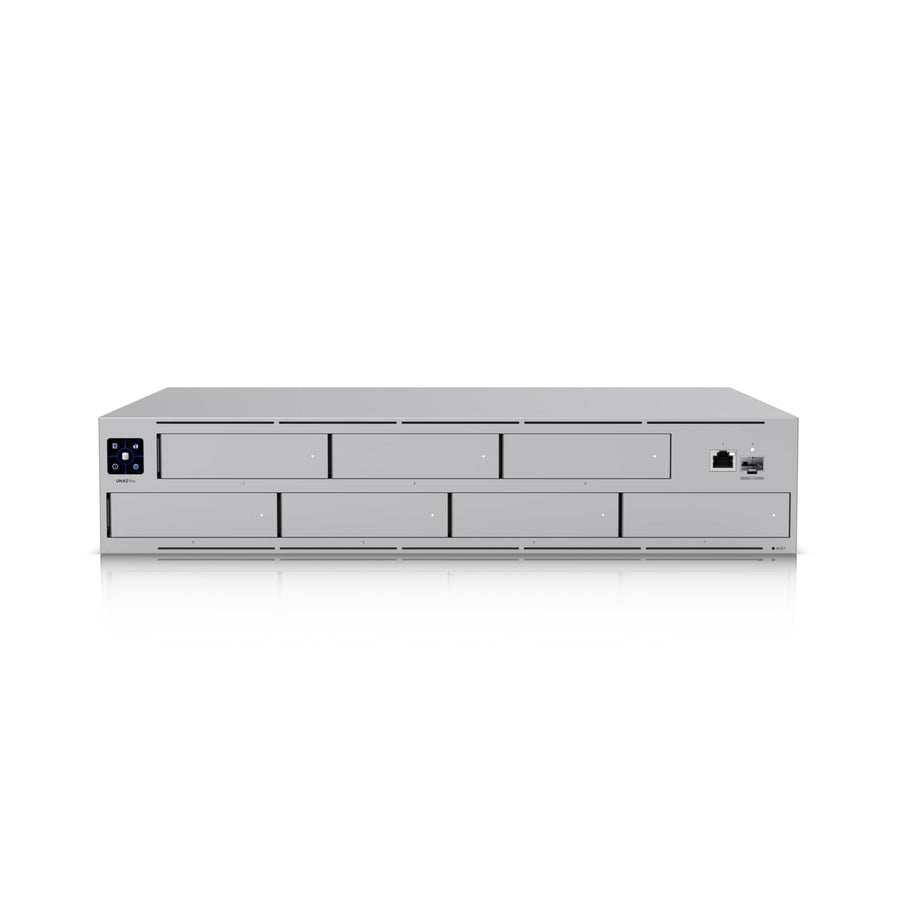 Ubiquiti UNAS Pro 2U Rack-mount NAS, (7) 2.5/3.5' Drive Bays &10 Gbps Performance Designed For Large-scale File Storage & Sharing - Leader Electronics