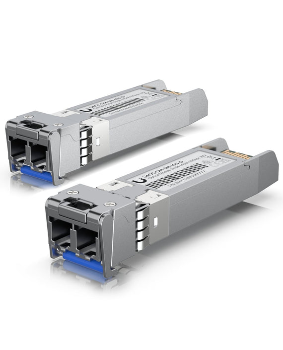Ubiquiti UniFi 20 Pack,10 Gbps Single-Mode Optical Module, Single-mode, Duplex, Fiber Transceiver, Duplex LC Connect, Up to 10km - Leader Electronics