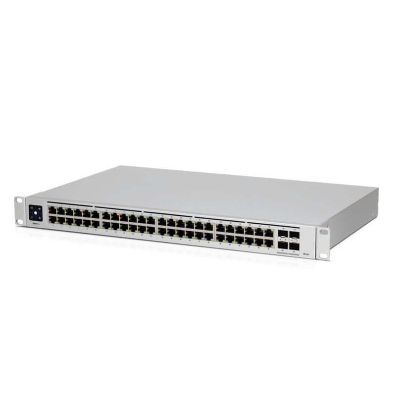 Ubiquiti UniFi 48-Port Managed Gigabit Layer2 & Layer3 Switch - 48x Gigabit Ethernet Ports, 4x SFP+ Ports - Touch Display - GEN2, - Leader Electronics