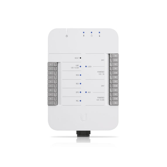 Ubiquiti UniFi Access Door Hub，Single Door Entry Mechanism，PoE Power, Support UA-LITE& UA-PRO,Four Inputs &12v Dry Relays for Most Door Lock - Leader Electronics