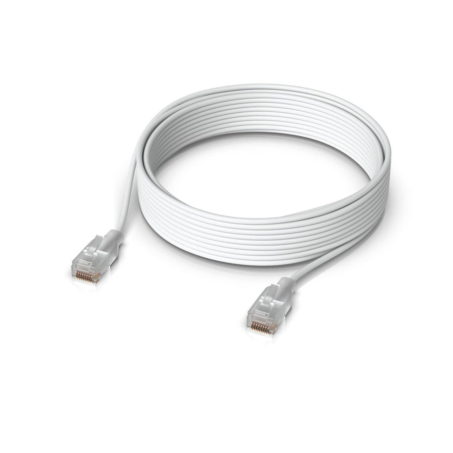 Ubiquiti UniFi Etherlighting Patch Cable, Length 12m, White, Nano-Thin Patch Cable With 10 GbE Support, Designed To Showcase EtherlightingEffects. - Leader Electronics