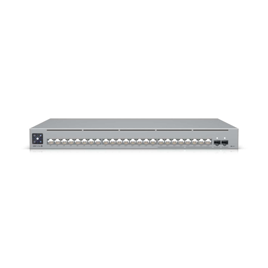 Ubiquiti UniFi Network, 24-Port, POE 400W, (8) 2.5GbEPoE++, (16) GbE Ports - (8) PoE+, (8) PoE++, (2)10G SFP+, Layer3, Rack Mount, - Leader Electronics