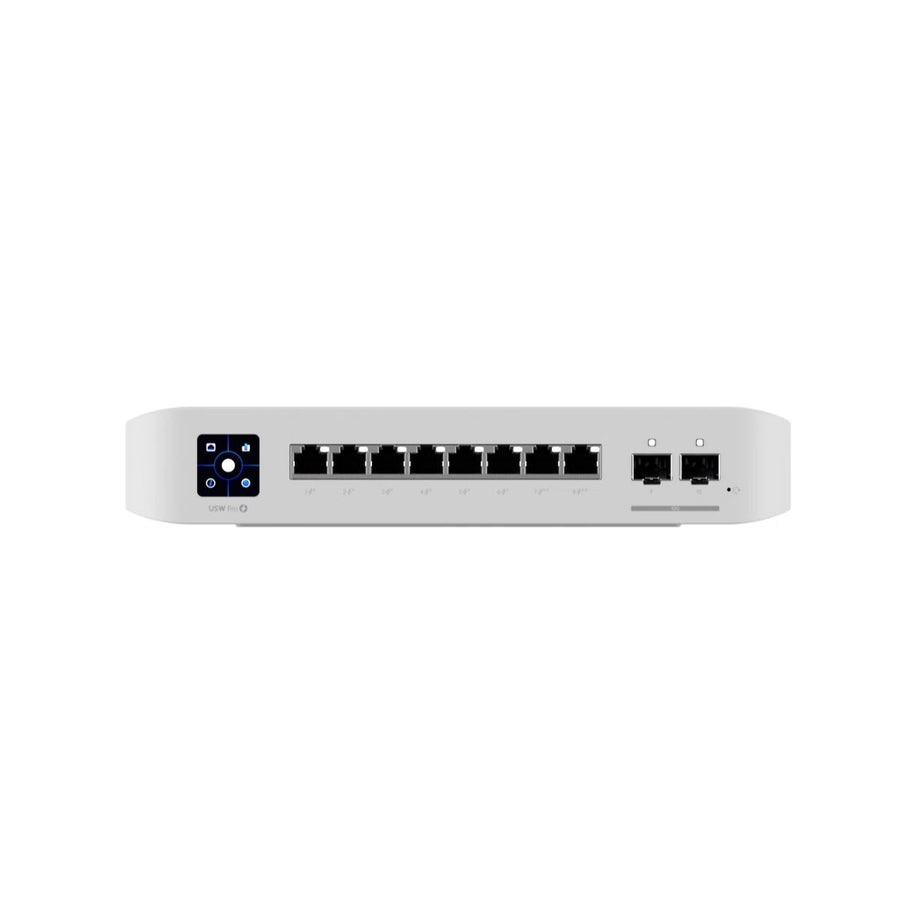 Ubiquiti UniFi Network, Switch, 8-Port, POE 120W, (6) GbE PoE+ Ports, (2) GbE PoE++ Ports, (2) 10G SFP+ Ports, Layer 3, Wall Mount, - Leader Electronics