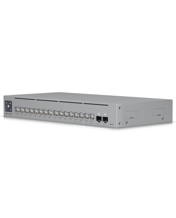 Ubiquiti UniFi Network,Pro Max 16 PoE Switch,16-port, Layer 3 Etherlighting, 2.5 GbE, PoE++ Output, Versatile Mounting Option,180W PoE, - Leader Electronics
