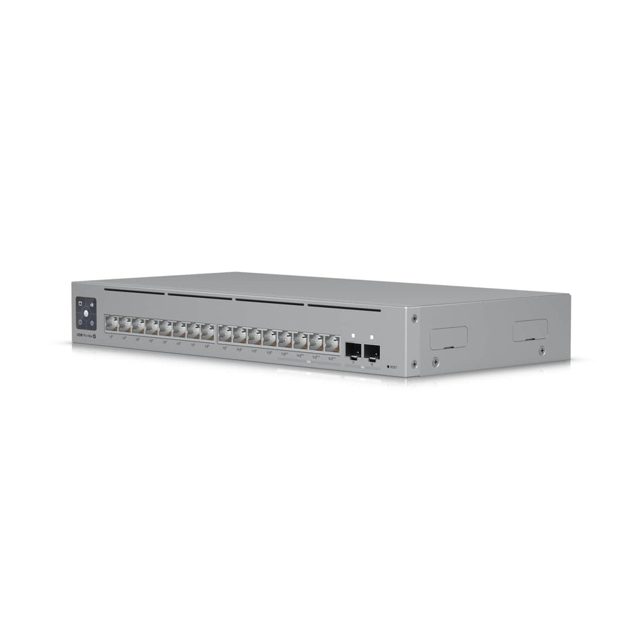 Ubiquiti UniFi Network,Pro Max 16 PoE Switch,16-port, Layer 3 Etherlighting, 2.5 GbE, PoE++ Output, Versatile Mounting Option,180W PoE, - Leader Electronics