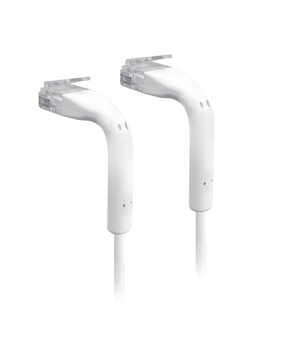 Ubiquiti UniFi Patch Cable, Length 0.3m, White, Ultra-Thin Patch Cable With GbE Support And Flexible, Bendable Boots For Enhanced Installati. - Leader Electronics