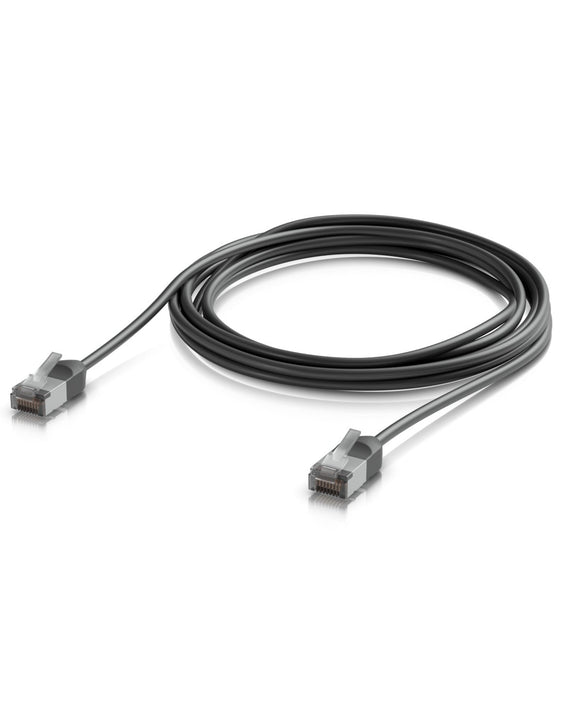Ubiquiti UniFi Premium Patch Cable Outdoor, 3M,Black,Ultra-Thin, Rugged, Shielded Patch, Optimize, Perform Harshest Environments ,10 GbE Networking. - Leader Electronics