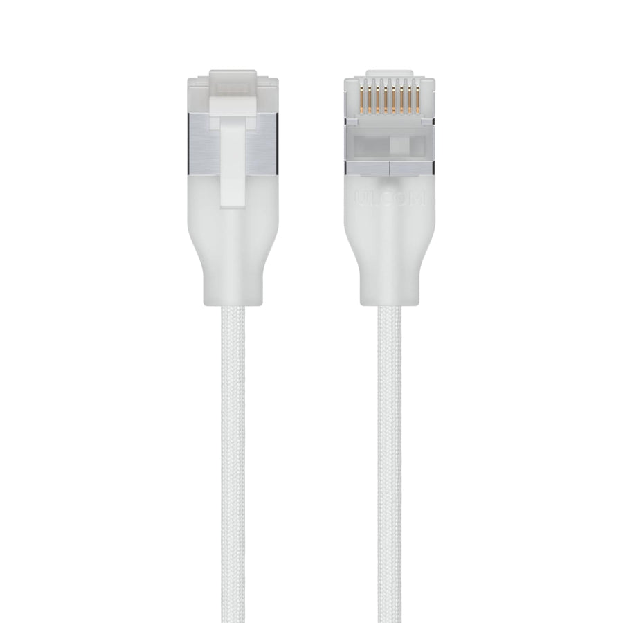 Ubiquiti UniFi Premium Patch Cable,0.15M, 24-Pack, White, Ultra-Thin Braided Patch Cable, Designed Optimized 10GbE Networking - Leader Electronics