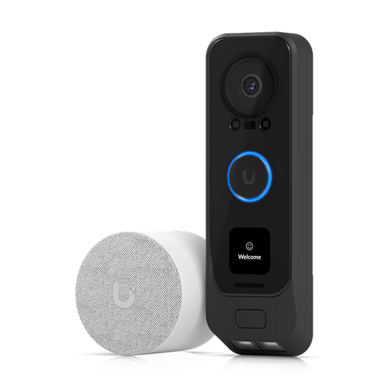 Ubiquiti UniFi Protect G4 Doorbell Pro PoE Kit,5MP CMOS Camera,Night Mode IR Up To 20ft, PoE Power, Includes PoE Chime, WeatherProof IPX4 - Leader Electronics