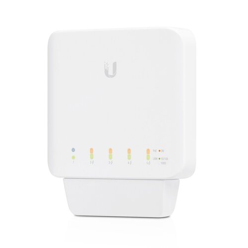 Ubiquiti UniFi USW Flex-Managed,Layer 2 Gigabit Switch with Auto-sensing 802.3af PoE Support,1x PoE In, 4x PoE Out,POE Adapter/ POE++ Does NOT Include - Leader Electronics