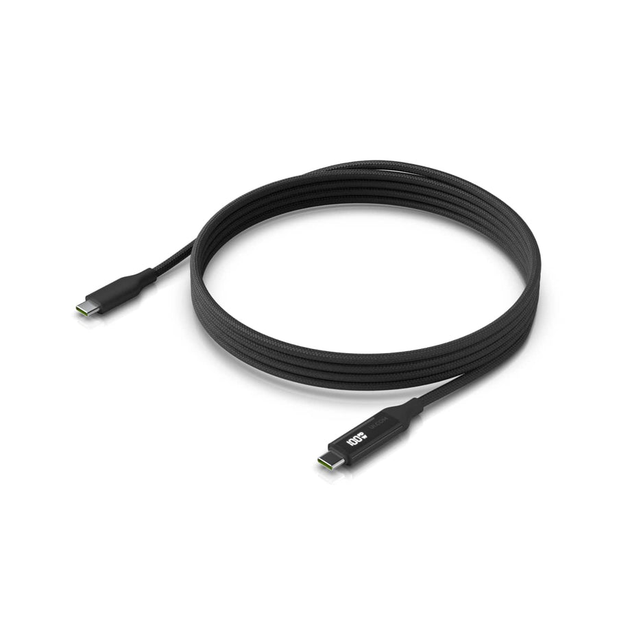 Ubiquiti USB-C Cable with Charge Display,Length 2M, Black, Braided Power & Data Cable With A Double-sided Charge Display,100W Max Power Output - Leader Electronics