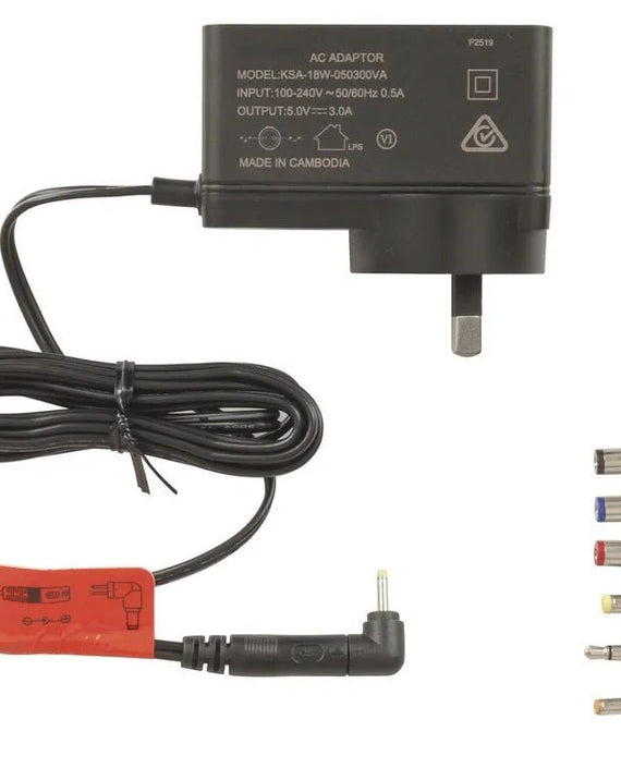 Universal 5V 3A AC adapter SC405, SC407, TBL-W230, TBL-12WPRO, SC8, SN1, SN2, SN3, SN4 - Leader Electronics