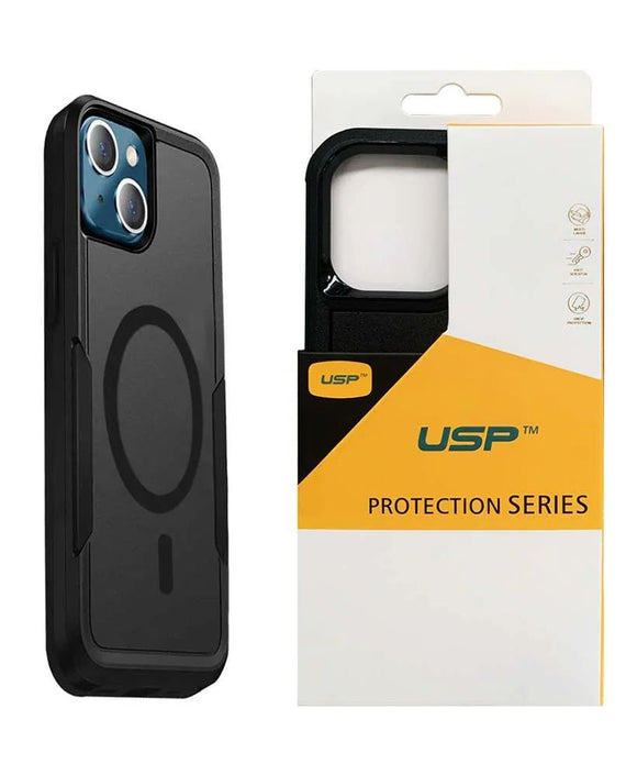 USP Apple iPhone 16 Pro Max (6.9') Armor Rugged Case With MagSafe Black - Military-Grade, Multi layers, No-Slip, Sleek, 3 Year Warranty - Leader Electronics