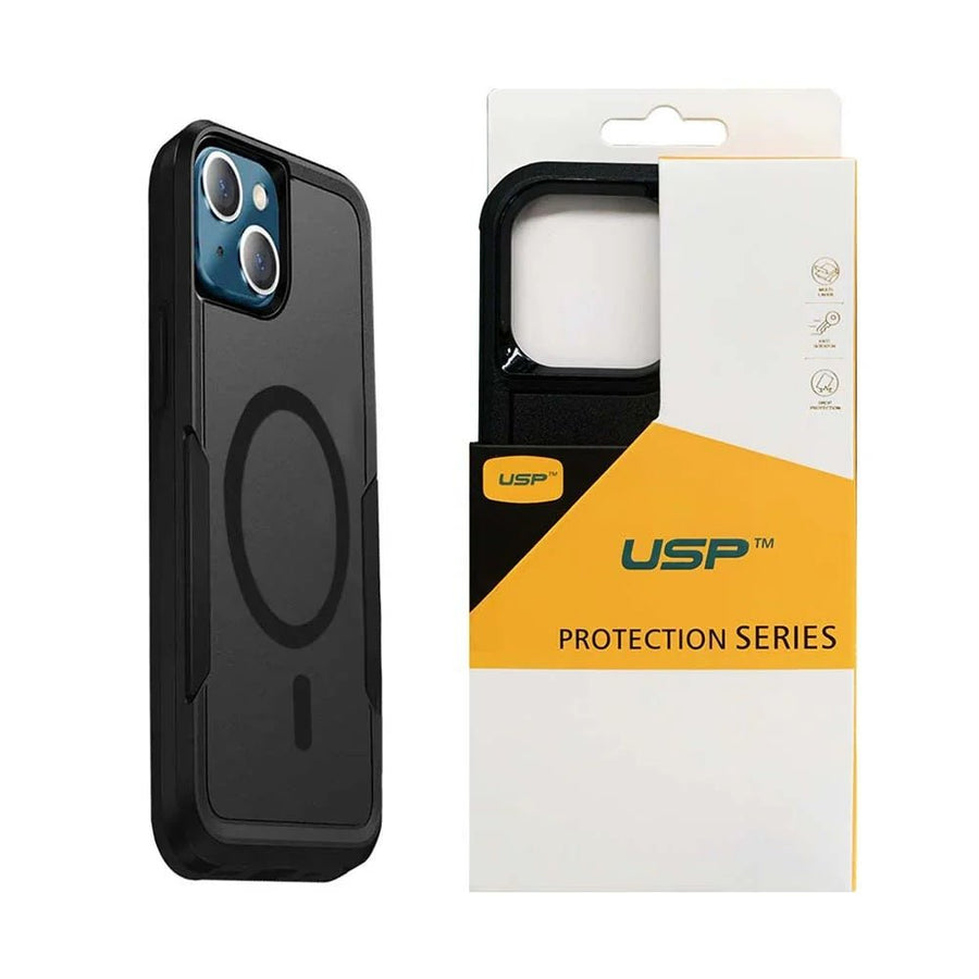 USP Apple iPhone 16 Pro Max (6.9') Armor Rugged Case With MagSafe Black - Military-Grade, Multi layers, No-Slip, Sleek, 3 Year Warranty - Leader Electronics