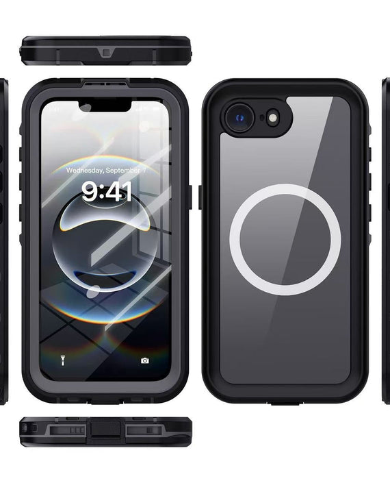 USP Apple iPhone 16e 5G (6.1') WaterProof Case Black - DROP+ Military Standard, Waterproof, Shockproof, DustProof, Touch Sensitivity, 3 Year Warranty - Leader Electronics