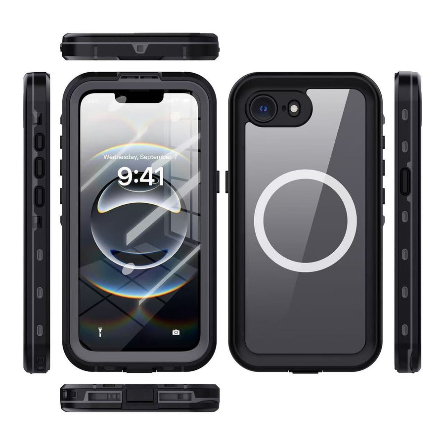 USP Apple iPhone 16e 5G (6.1') WaterProof Case Black - DROP+ Military Standard, Waterproof, Shockproof, DustProof, Touch Sensitivity, 3 Year Warranty - Leader Electronics