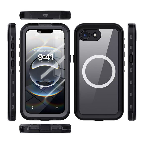 USP Apple iPhone 16e 5G (6.1') WaterProof Case Black - DROP+ Military Standard, Waterproof, Shockproof, DustProof, Touch Sensitivity, 3 Year Warranty - Leader Electronics