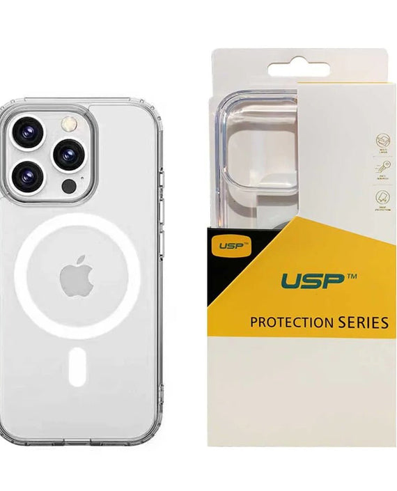 USP Apple iPhone Air (6.5') Clear Rock Shockproof Case with MagSafe - Ultra-Thin, Lightweight, Non-Slip, Strong And Durable Materials, 3 Year Warranty - Leader Electronics