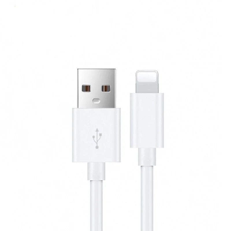 USP Lightning to USB-A Cable (1M) White - Quick Charge & Connect, Fast Charge, Durable & Reliable, Apple iPhone/iPad/MacBook, 2 Years Warranty - Leader Electronics