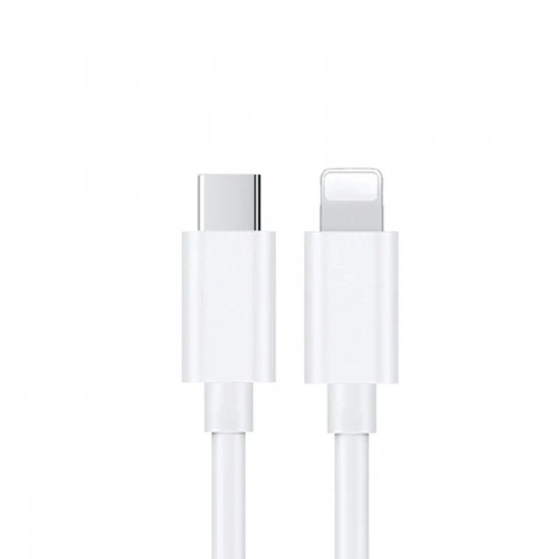 USP Lightning to USB-C Fast Charge Cable (1M) White - Support 2.4A, Premium Quality,480Mbps Transfer, Tested 10K+ Bend, Apple iPhone, iPad, MacBook - Leader Electronics