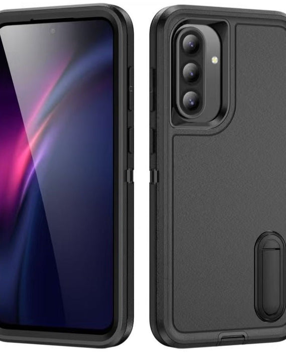 USP Rugged Samsung Galaxy A36 5G (6.7') Case Black - No-Slip, Sleek, Ultimate Protection, Strong & Durable, Built-in-Kickstand, 5 Years Warranty - Leader Electronics