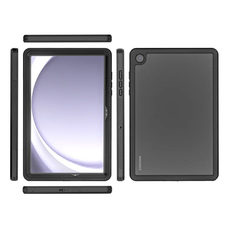 USP Samsung Galaxy Tab A9+ WaterProof Case Clear- 360Â° Rotation, DustProof, SnowProof, ShockProof, IP68, Durable, Perfect for Travel,3 Year Warranty - Leader Electronics