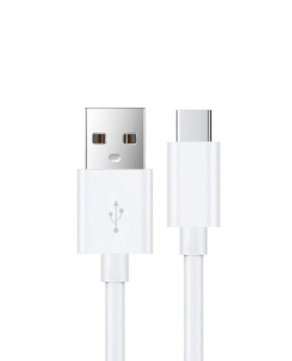 USP USB-C to USB-A Cable (2M) White - 3A, Durable, Fast Charge, High Quality, Samsung Galaxy, iPad, MacBook, Google, OPPO, Nokia, 2 Years Warranty - Leader Electronics