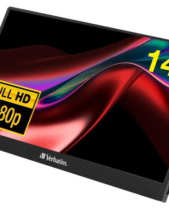 Verbatim 14' IPS FHD 1920x1080 - HDR, 60Hz HDMI USB-C Capacitive Touch Panel Portable Monitor - Leader Electronics
