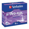 Verbatim DVD+R DL 8.5GB 25Pk White Wide Inkjet 8x - Leader Electronics