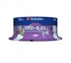 Verbatim DVD+R DL 8.5GB 25Pk White Wide Inkjet 8x - Leader Electronics