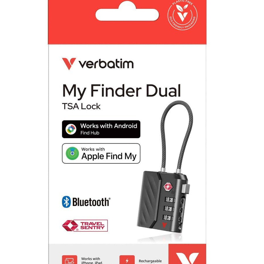Verbatim My Finder Dual Channel TS Lock - Black - Leader Electronics