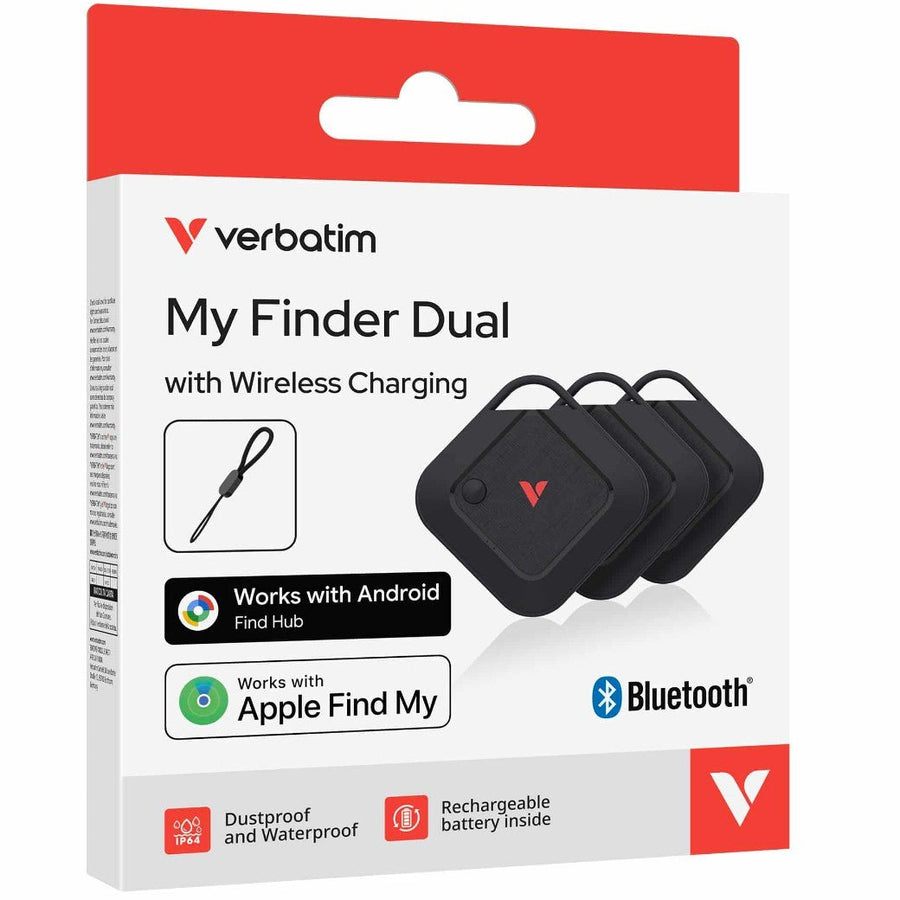 Verbatim My Finder Dual Channel Wireless Charging 3 Pack - Black - Leader Electronics
