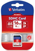 Verbatim SDHC 16GB (Class 10) Up to 45MB/Sec 300X read speed - Leader Electronics