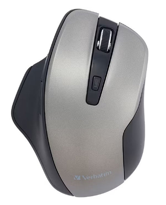 Verbatim Silent Ergonomic Wireless LED Mouse Graphite - Leader Electronics