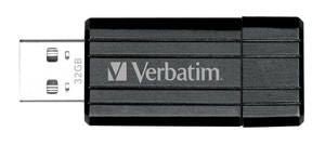 Verbatim Store'n'Go Pinstripe USB Drive 32GB USB Storage Drive Memory Stick (Black) 2 Years Limited Warranty - Leader Electronics