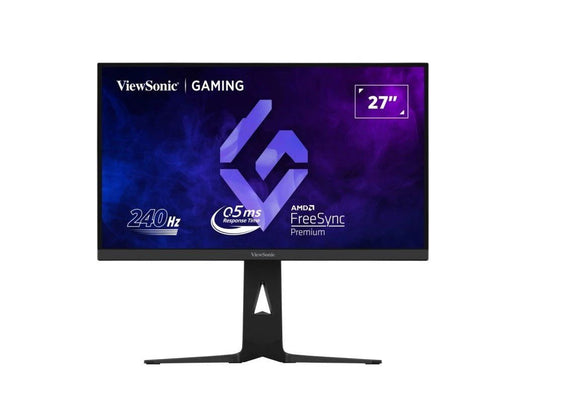 ViewSonic 27' 2K 2560x1440 IPS, 240hz, USB-C (DP ALT & 65W), HAS, 1ms, HDR10, Freesync Premium, HDMI 2.1 , DP 1.4.. Gamer's Choice Monitor LS - Leader Electronics