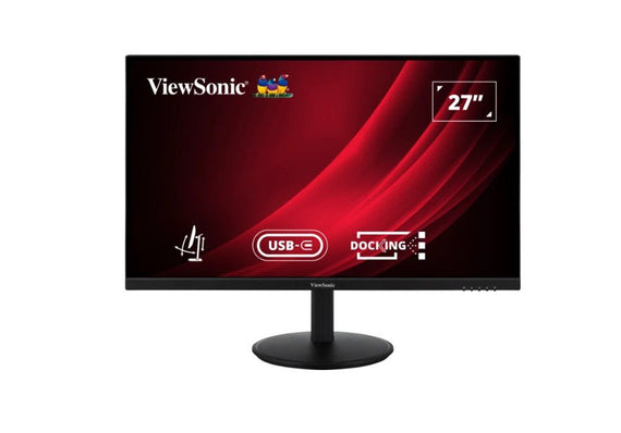 ViewSonic 27' VG 2K SuperClear IPS, Docking, USB-C, Daisy Chain, DP In/Out, RJ45,100w PD, Height Adjustable 3y Advance Replacement, Business Monitor. - Leader Electronics