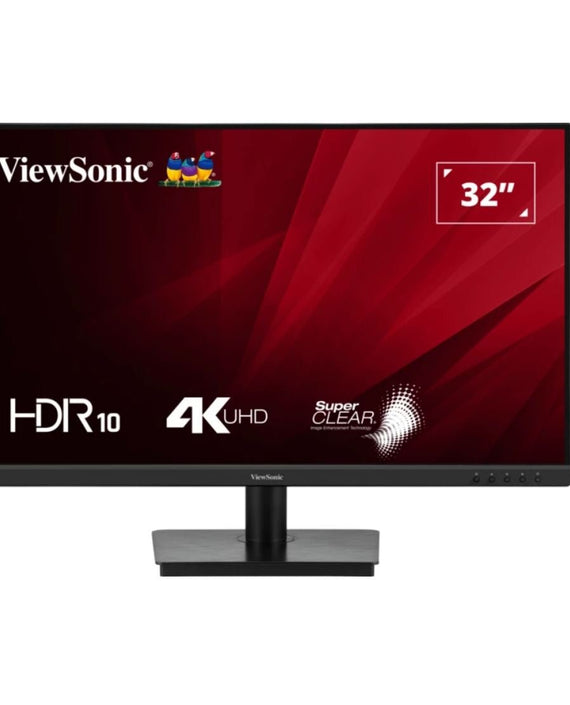 ViewSonic 32' VA3208 4K UHD 3840 x 2160, Superclear, HDR10, 2x HDMI and 1x DP, 3.5 Audio Port, Office Business Monitor Retail (LS) - Leader Electronics